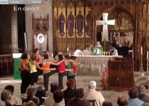 Liturgical dancing during mass